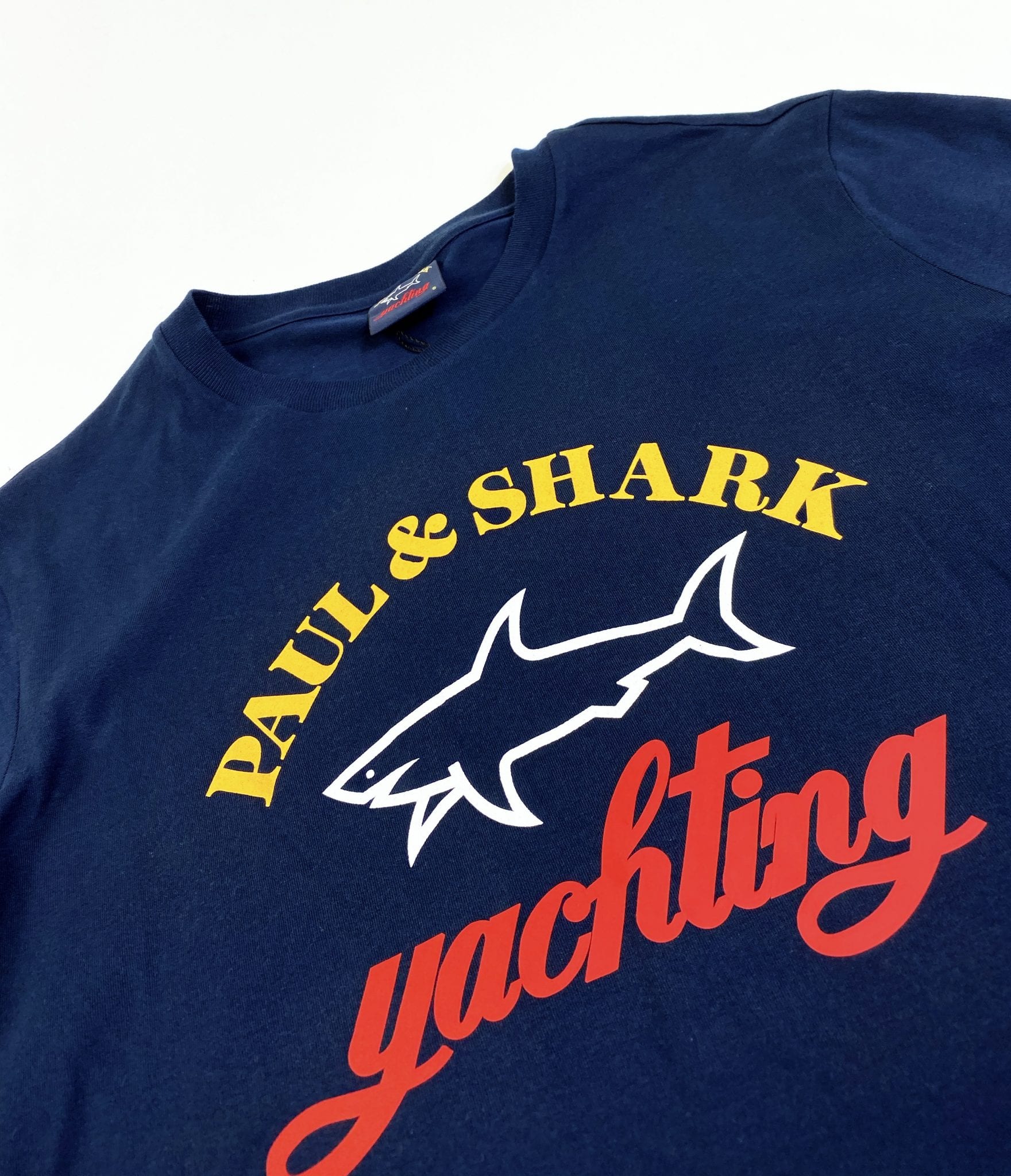 Paul & Shark Logo T-Shirt Navy - Esquire Clothing