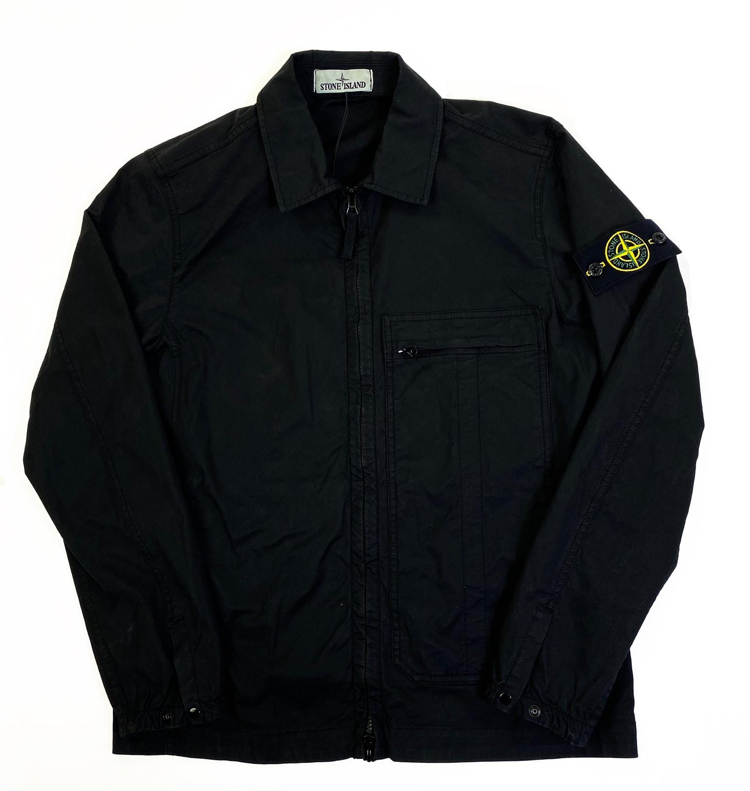 Stone Island 10319 Overshirt Black - Esquire Clothing