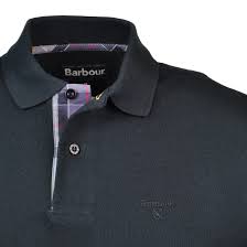 barbour long sleeve polo black